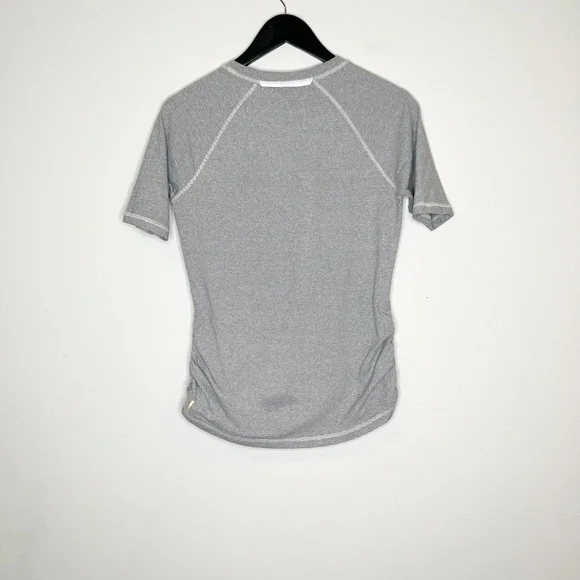 Lucy Activewear Top Short Sleeve Tee Shirt Striped Scrunchie - Picture 5 of 5